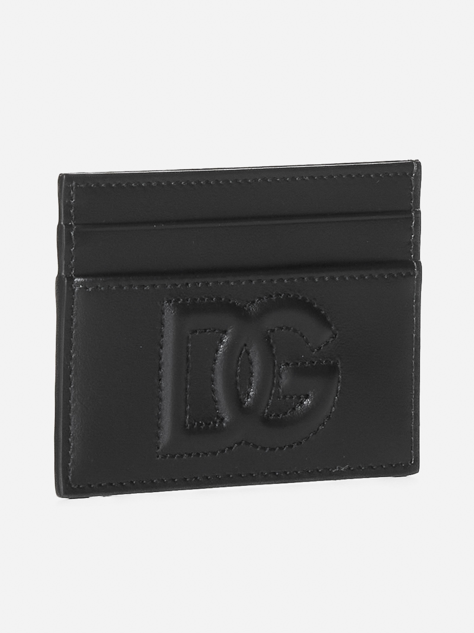 DG logo leather card holder - 3