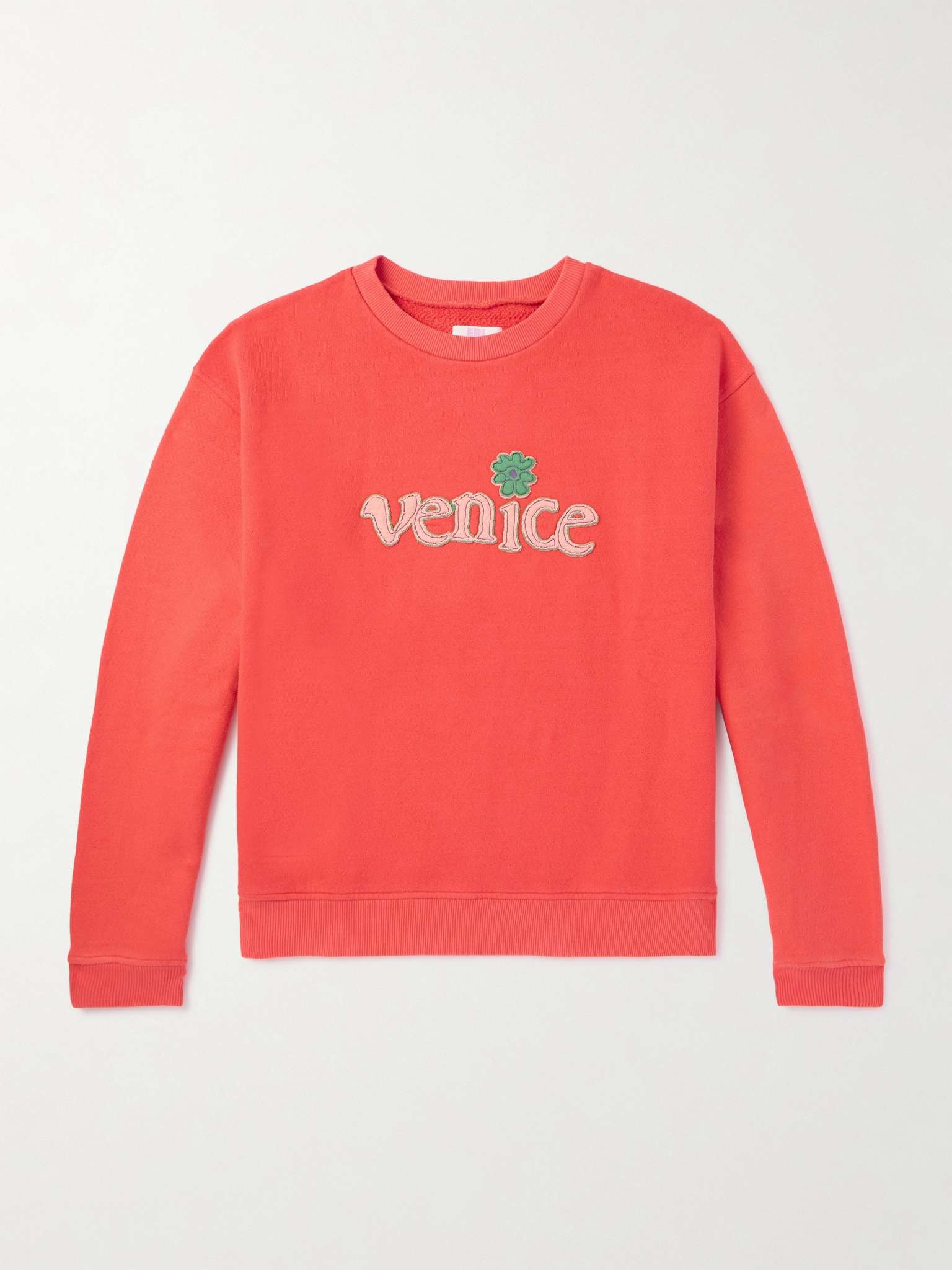 Appliquéd Cotton-Jersey Sweatshirt - 1