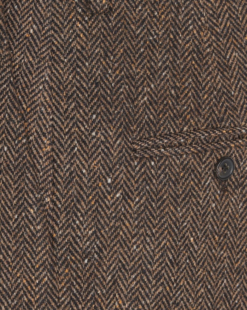 high-waisted pants in chevron tweed 3