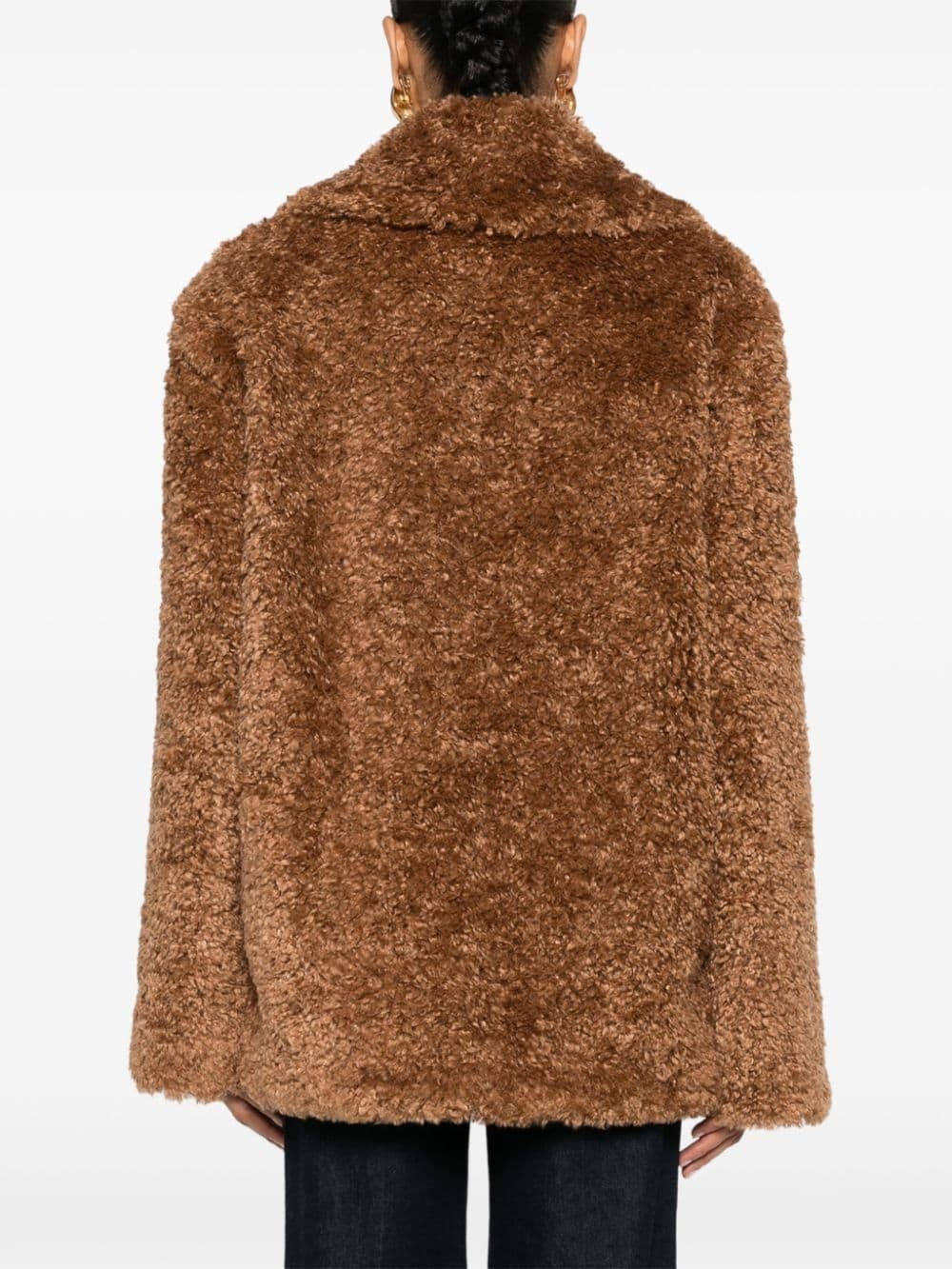 Fluffy faux-shearling jacket - 4