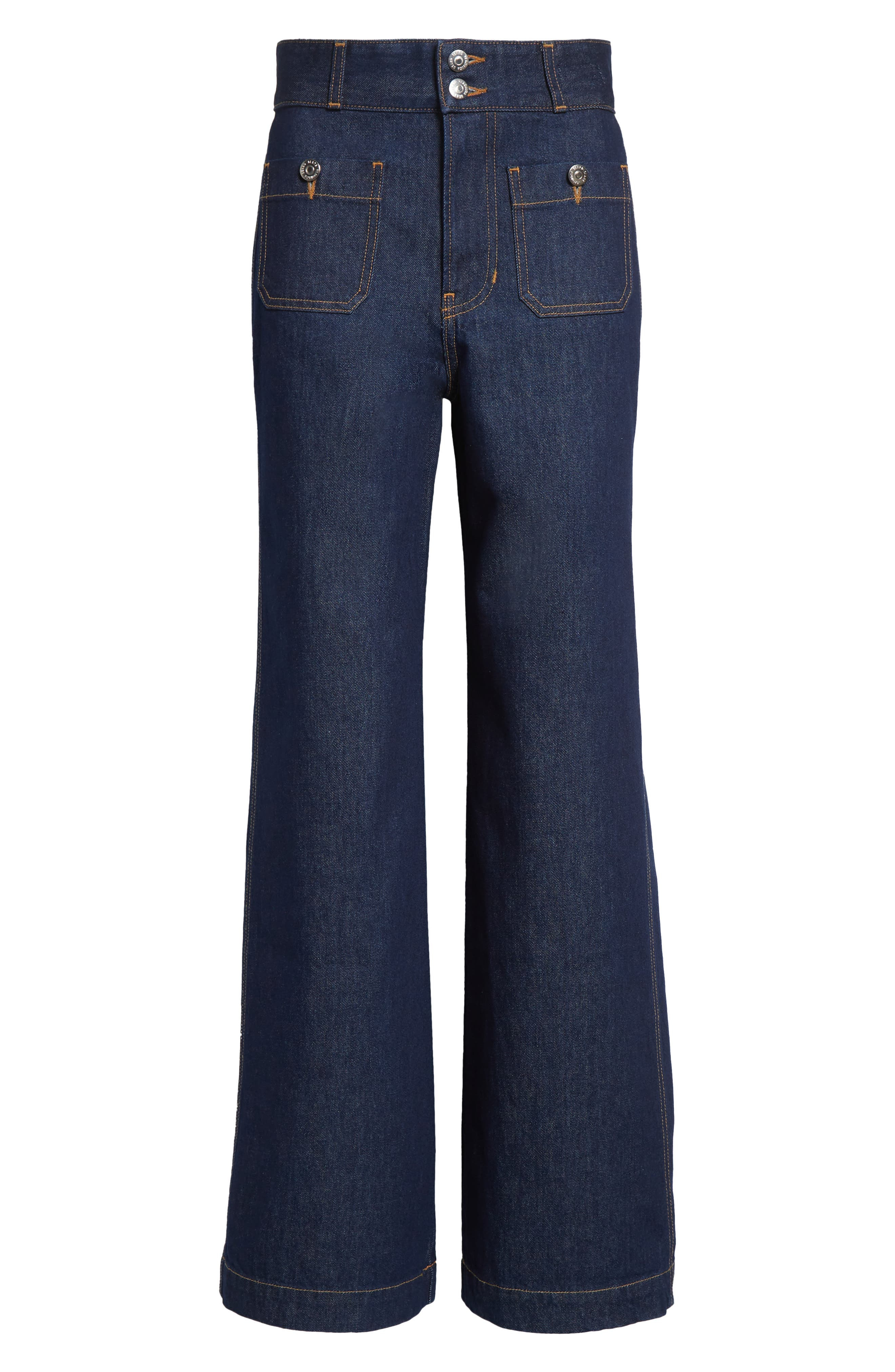 Veronica Beard Taylor High Waist Flare Jeans in Indigo Rinse at Nordstrom - 6