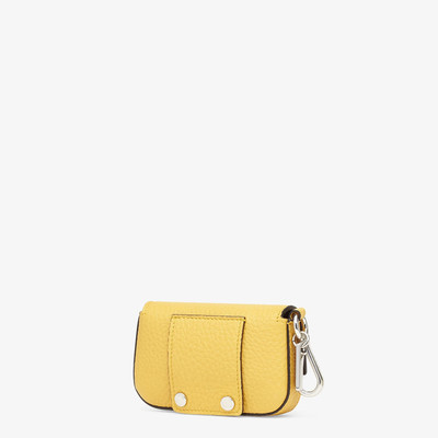 FENDI Yellow leather charm outlook