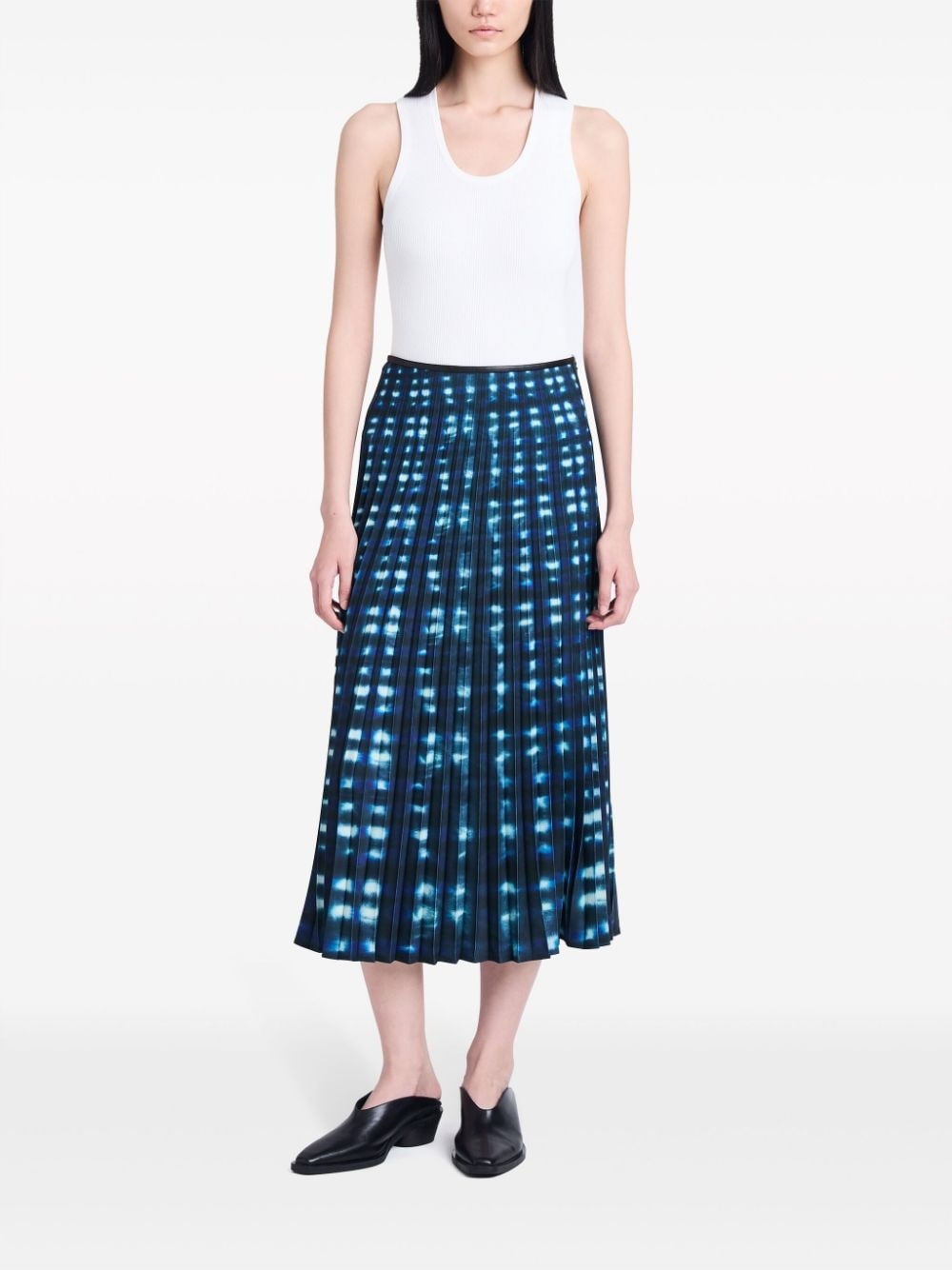 Piper tie-dye pleated midi skirt - 2