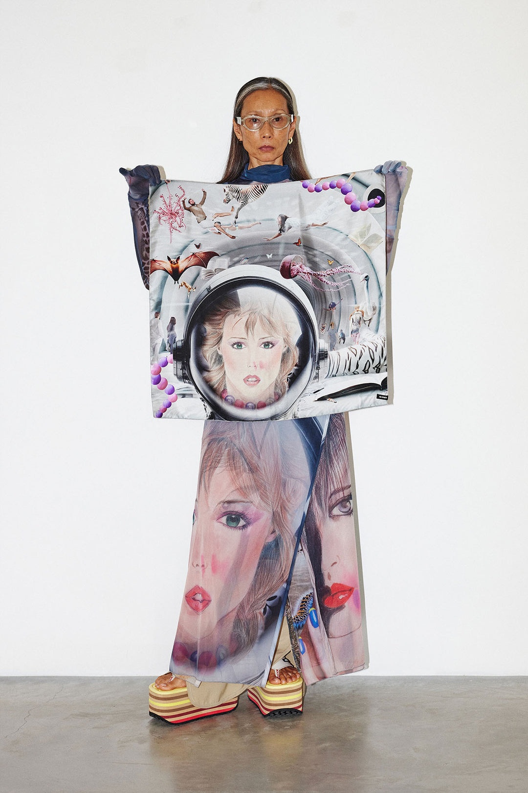 ROSELYNE PRINT FOULARD / silk - 3