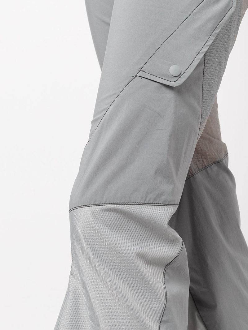 panelled slim-fit cropped trousers 5