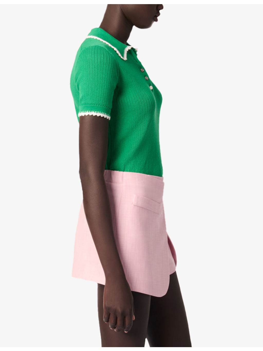 Embroidered-Trim Slim-Fit Cotton Polo - 3