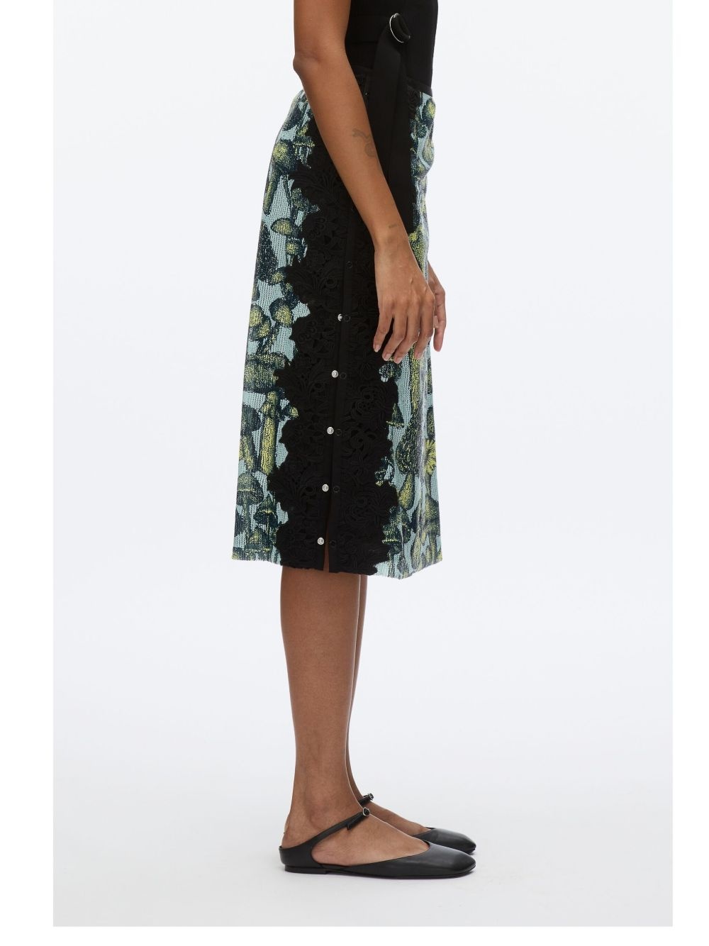 embroidery midi skirt - 4