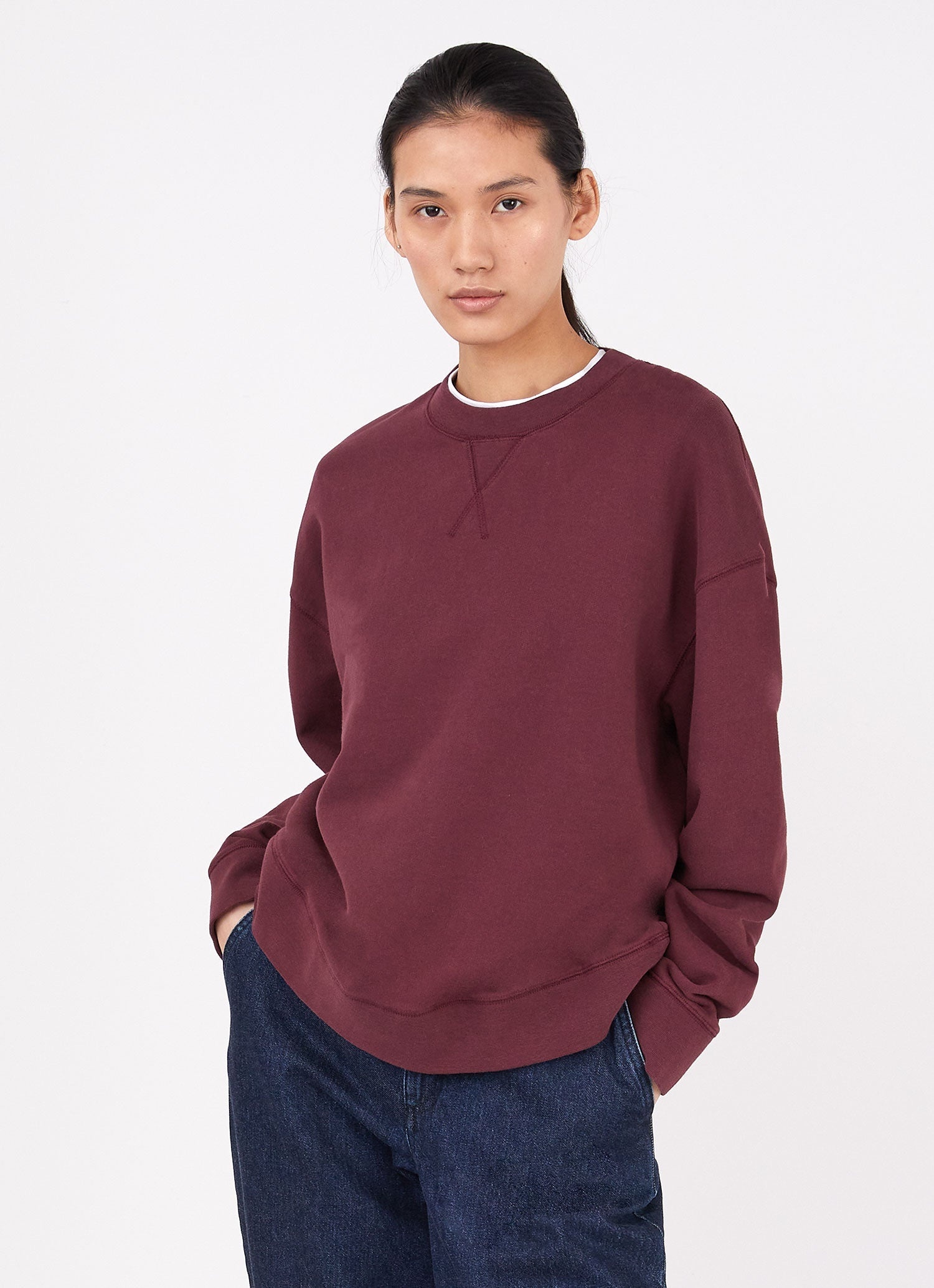Relaxed Loopback Sweatshirt - 1