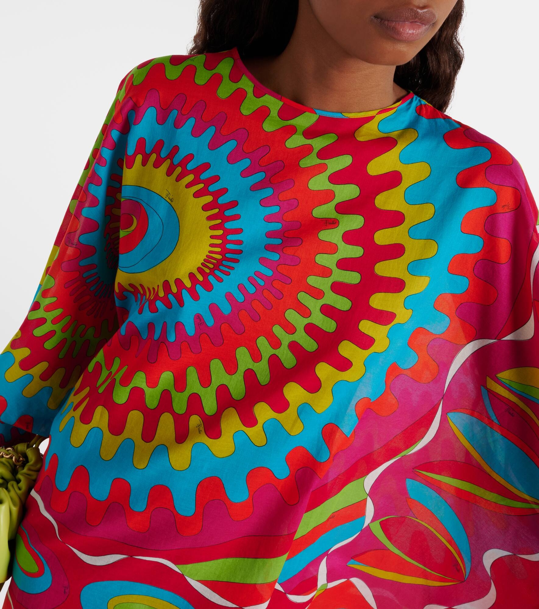 Bersaglio printed cotton kaftan - 4