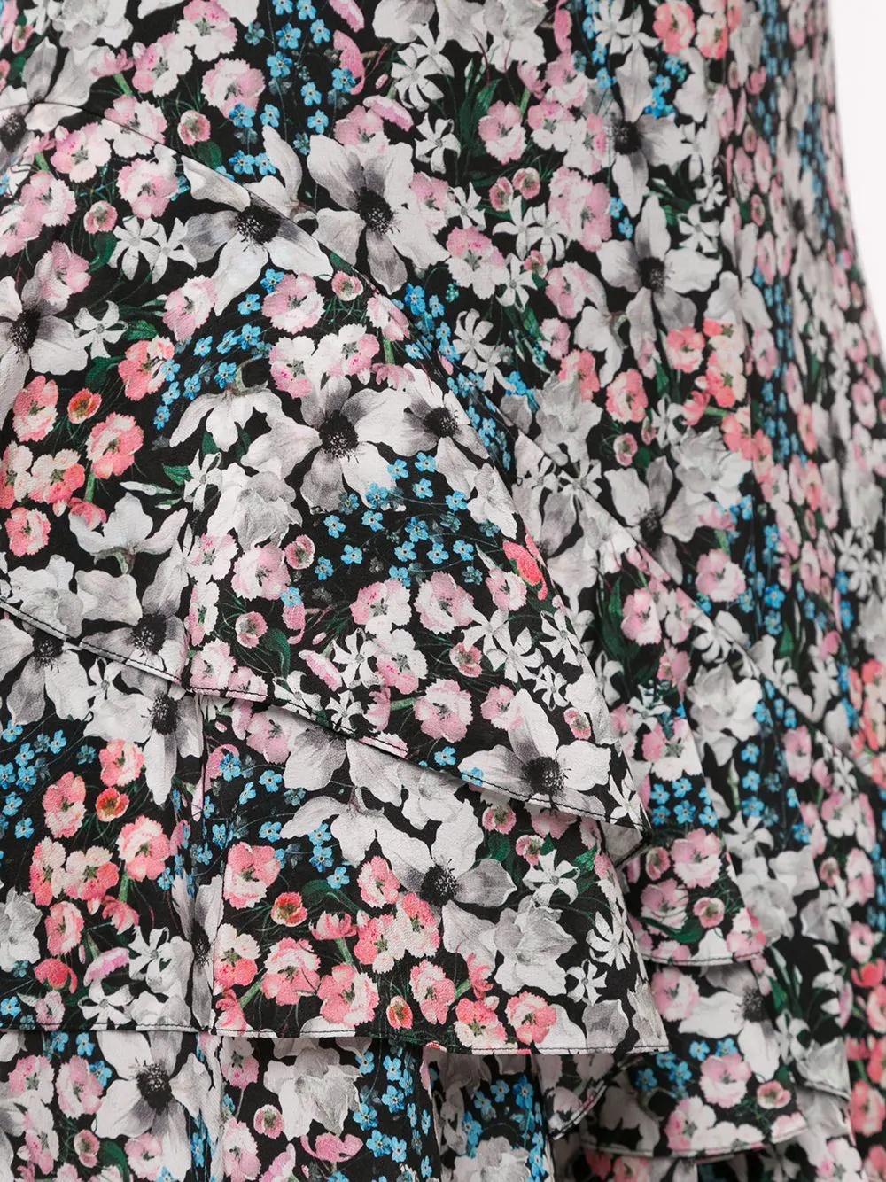 floral asymmetric skirt - 5