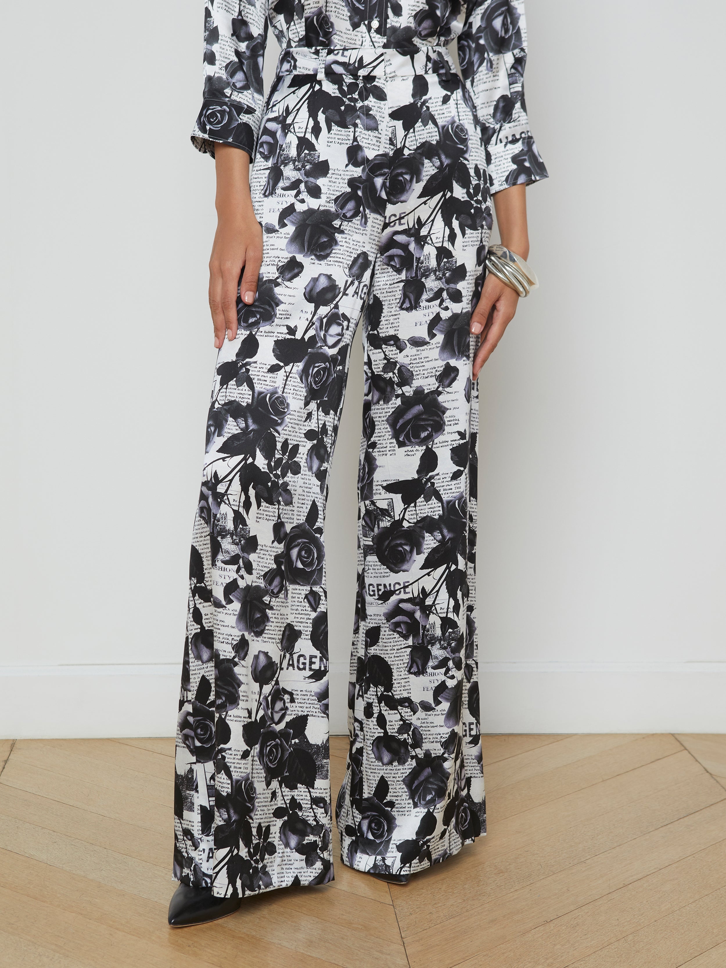 Gavin Silk Wide-Leg Pant - 3