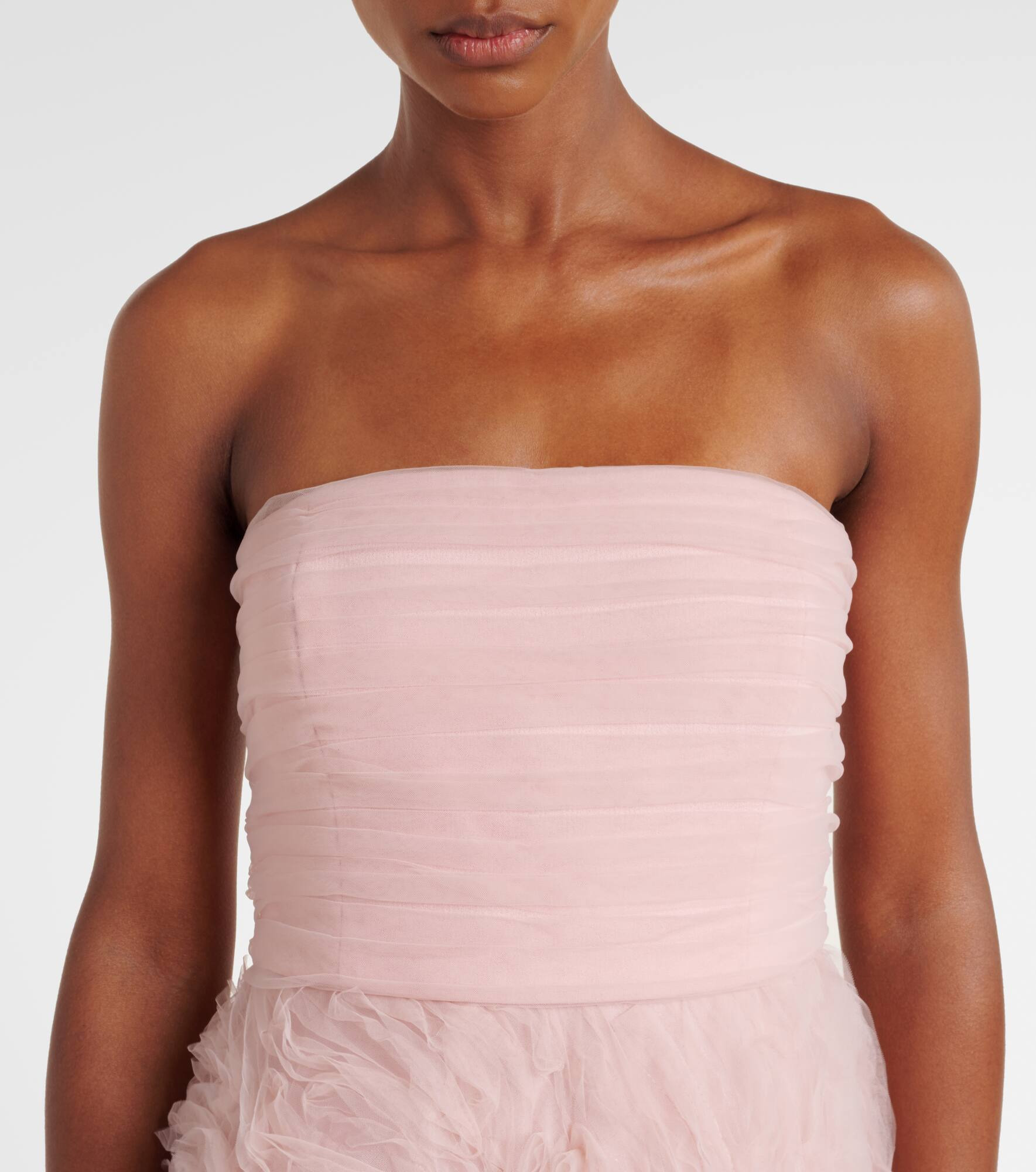 Strapless tulle gown - 4