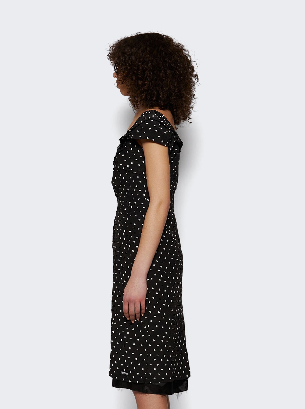 Polka Dot Dress Nero And Avorio - 3