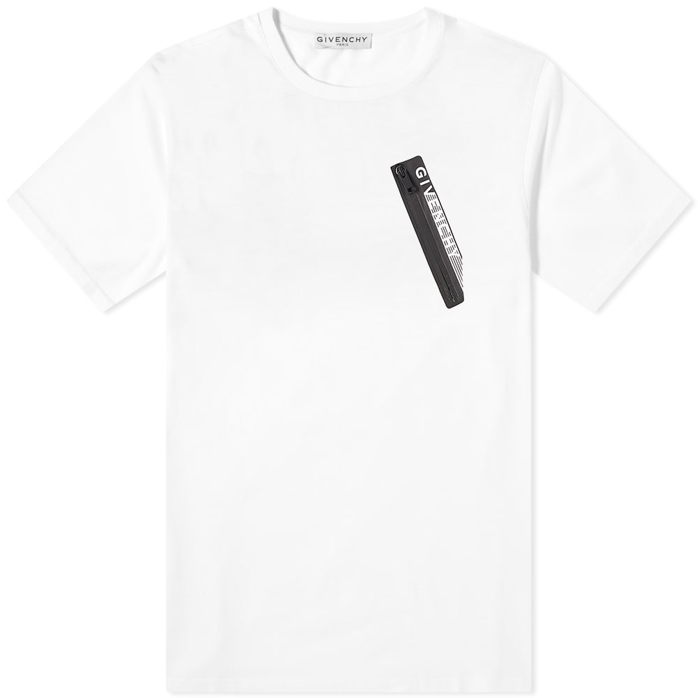 Givenchy Zip Logo Pocket Tee - 1