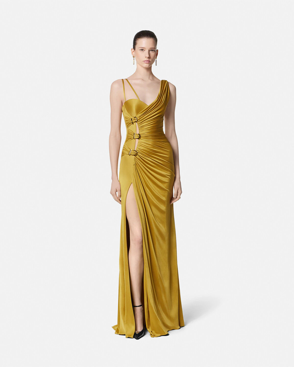 Gathered Flowy Gown - 4