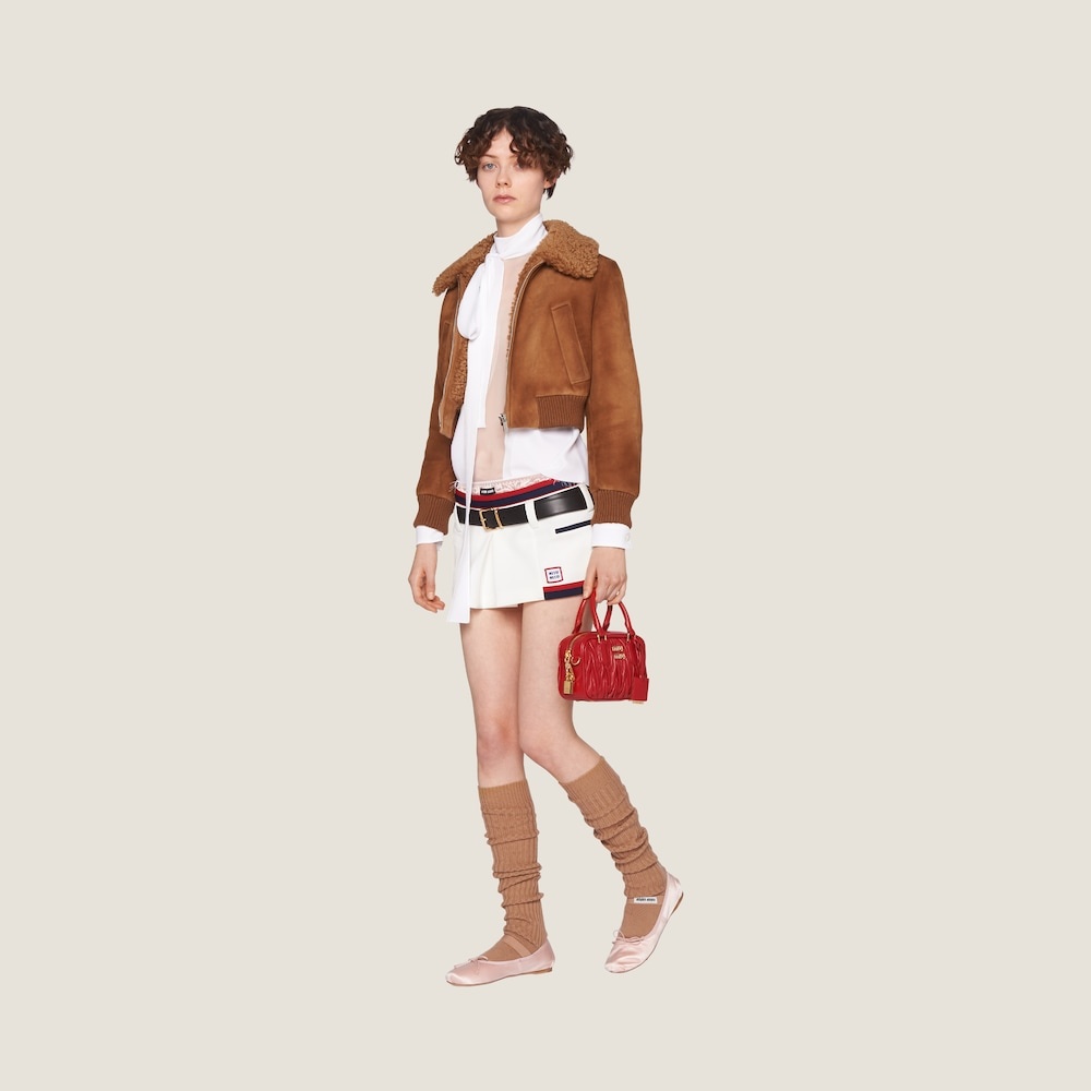 Matelassé nappa leather top-handle bag - 4