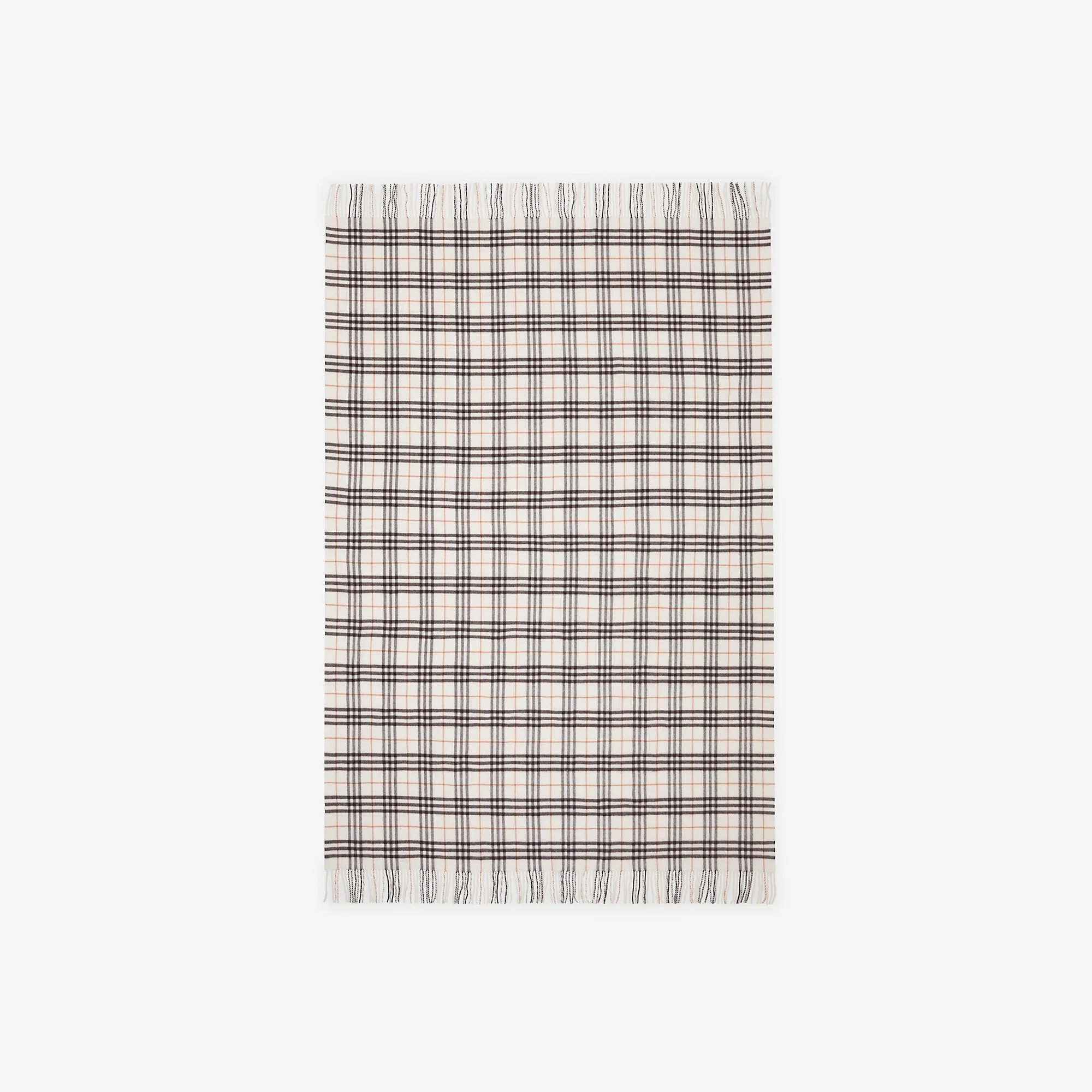 Check Cashmere Blanket - 1