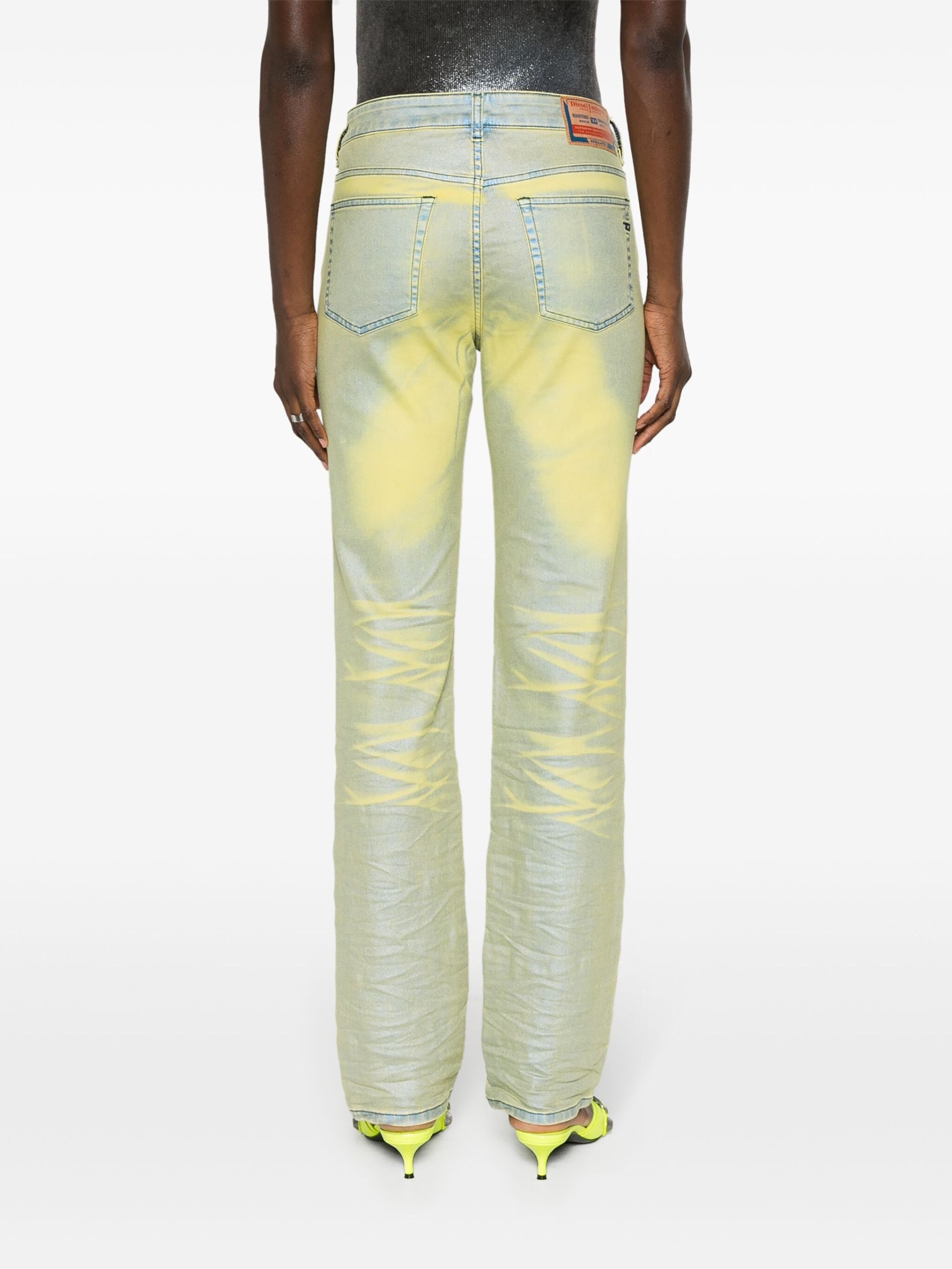 Yellow 1989 D-Mine Straight Leg Jeans - 4