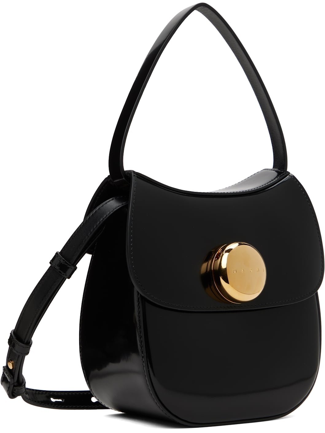 Black Leather Butterfly Small Bag - 2