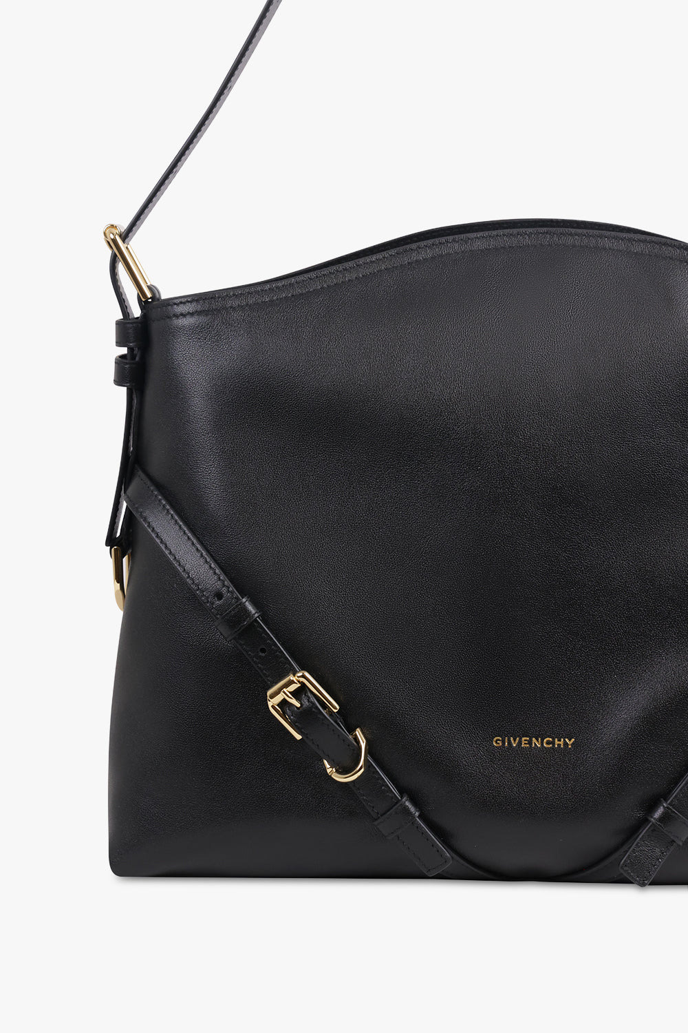 VOYOU MEDIUM SHOULDER BAG | BLACK/GOLD - 4