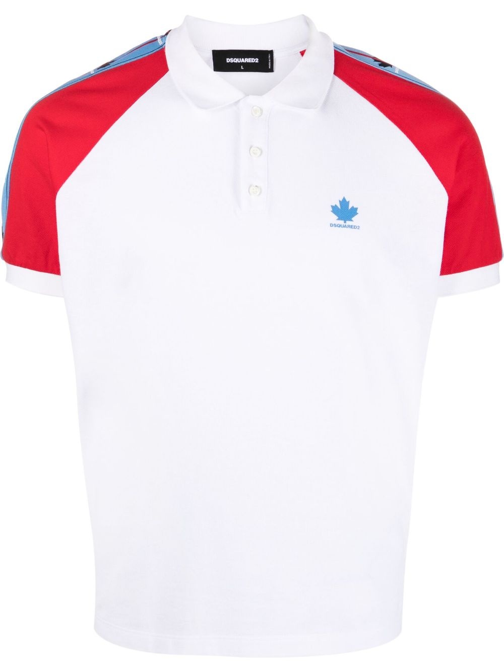 embroidered-logo polo shirt - 1