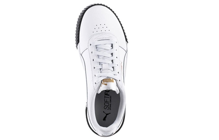 (WMNS) PUMA Carina Leather 'White Black' 370325-15 - 3