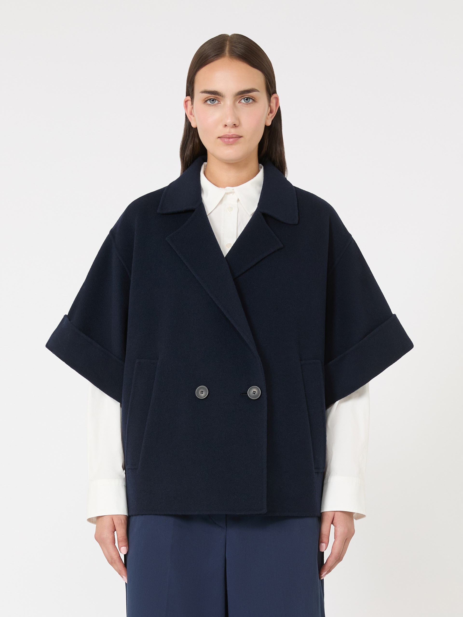 PERA Short wool broadcloth coat - 3