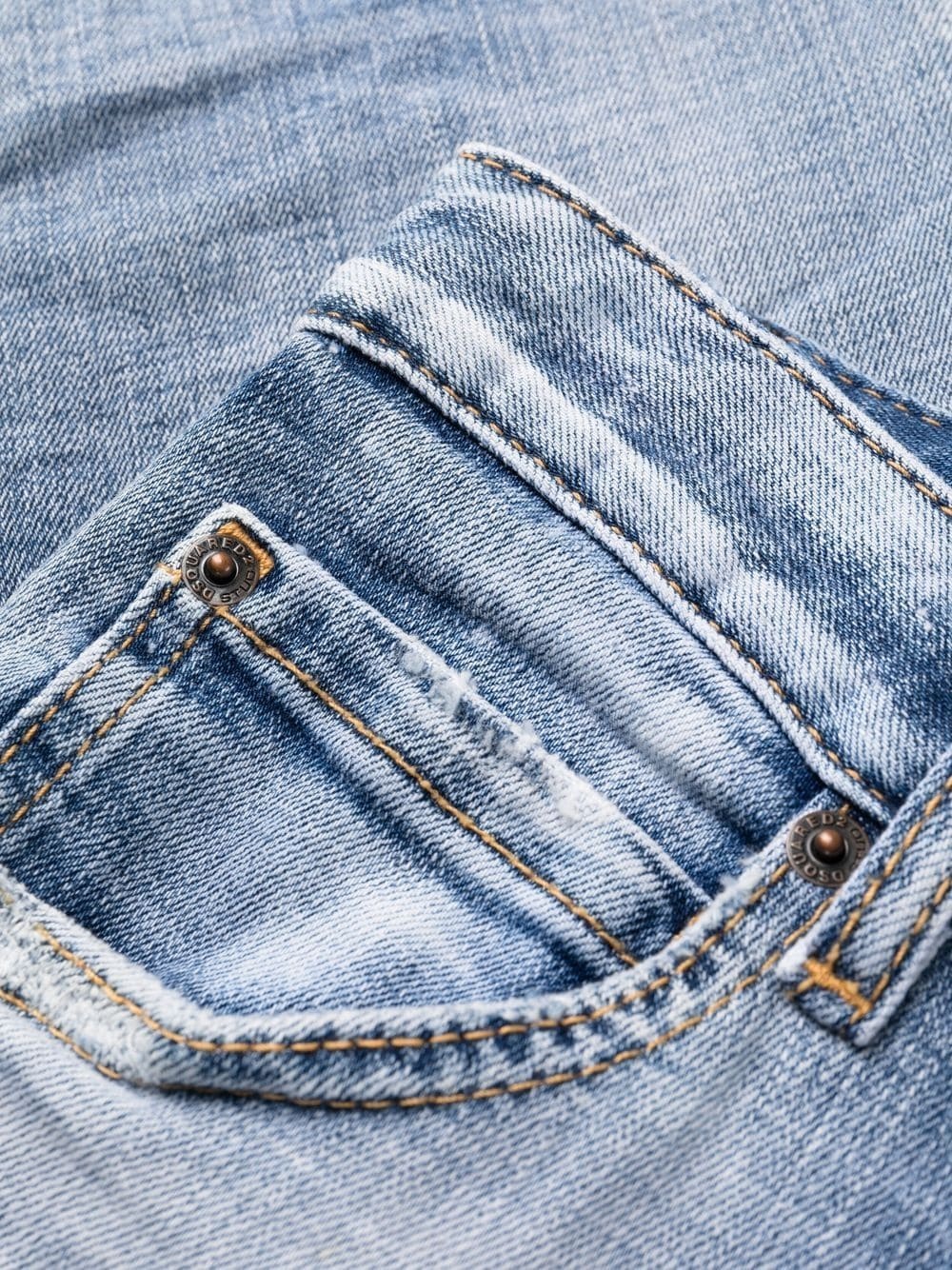 distressed-effect cropped jeans - 6