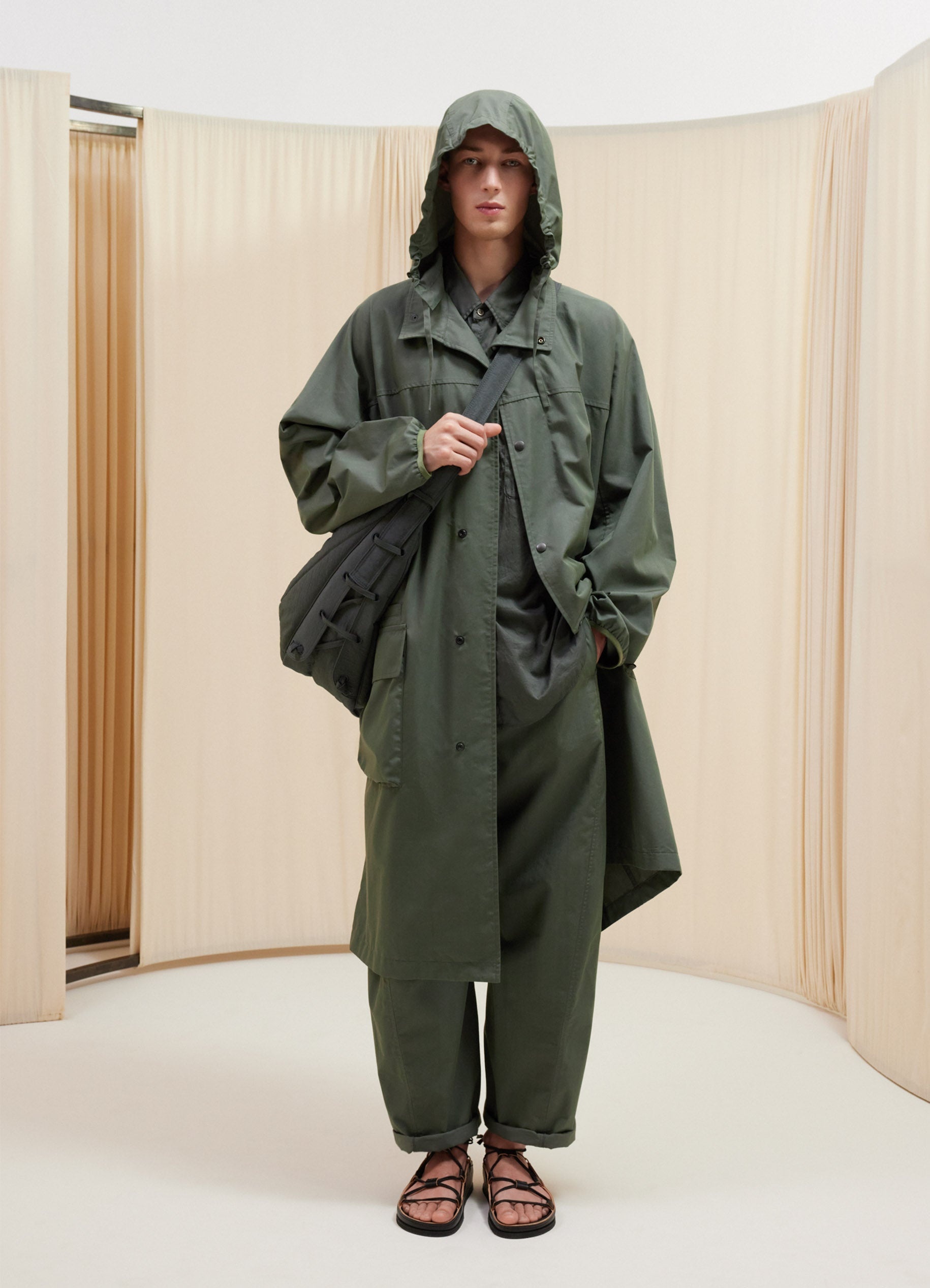 LONG WATER REPELLENT PARKA - 3