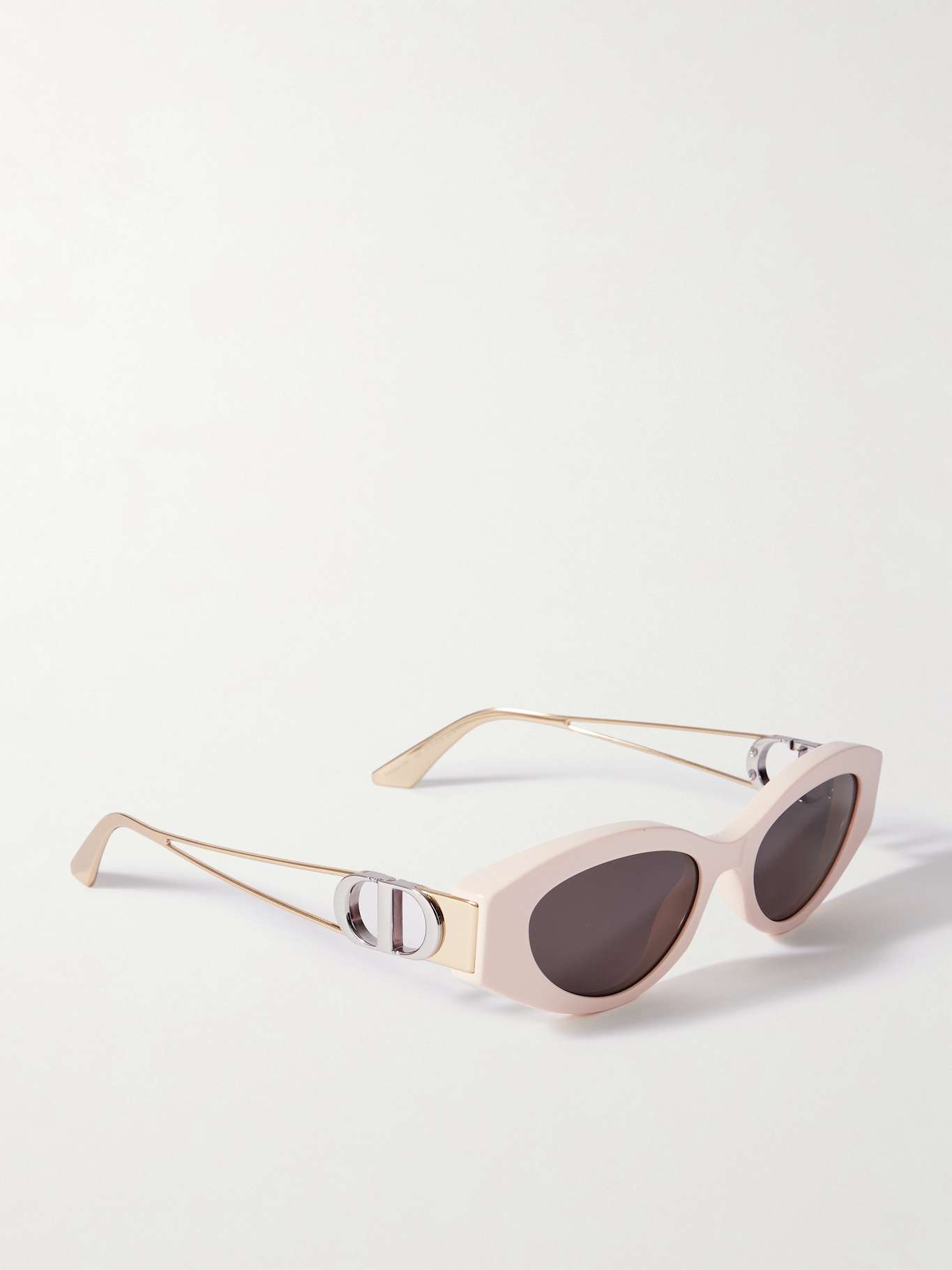 30Montaigne B6I cat-eye acetate and gold- and silver-tone sunglasses Pink - 3