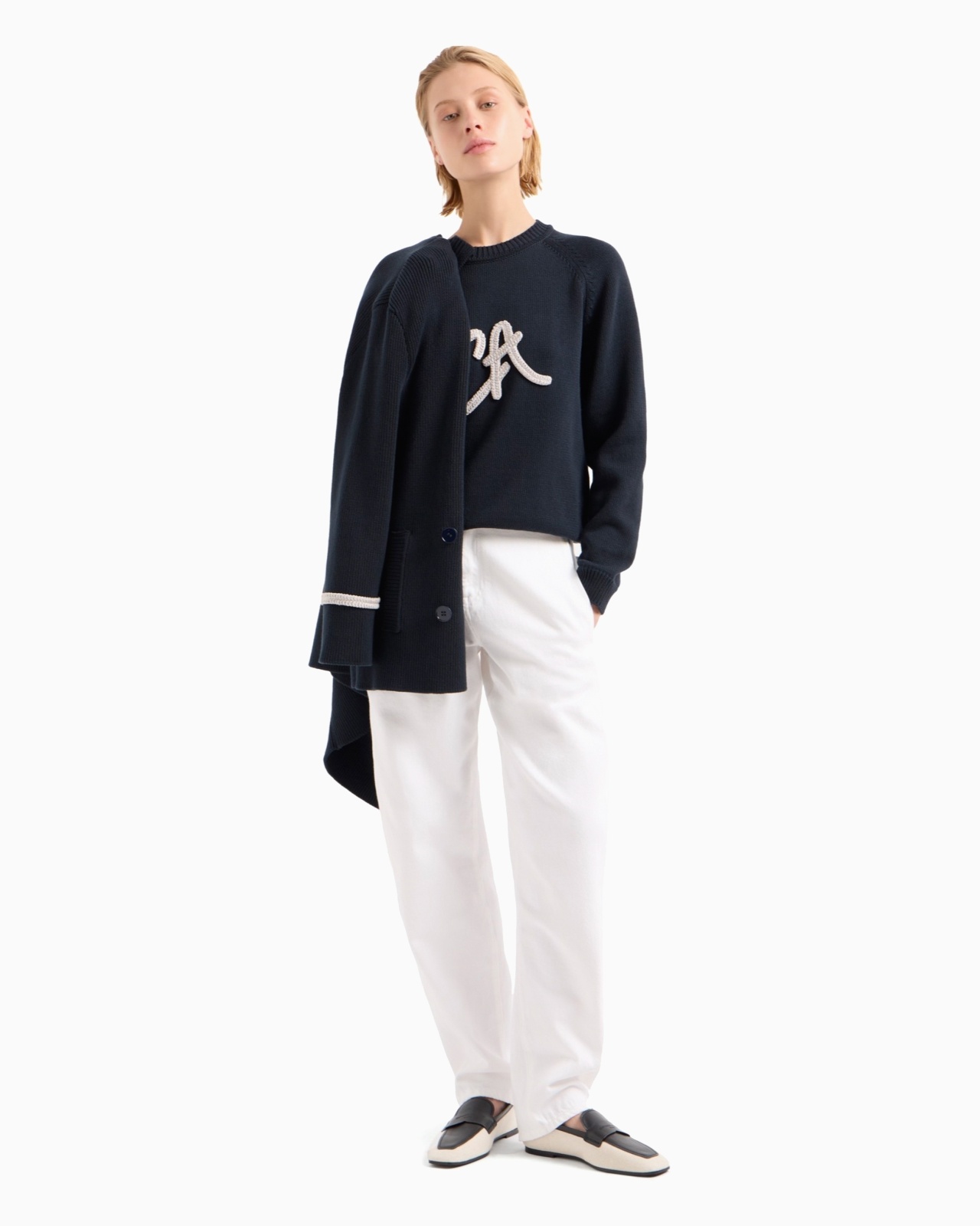 ICON JUMPER WITH OVERSIZED EA LOGO - 2