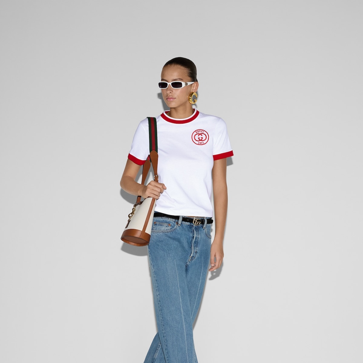 Cotton jersey T-shirt with embroidery - 6