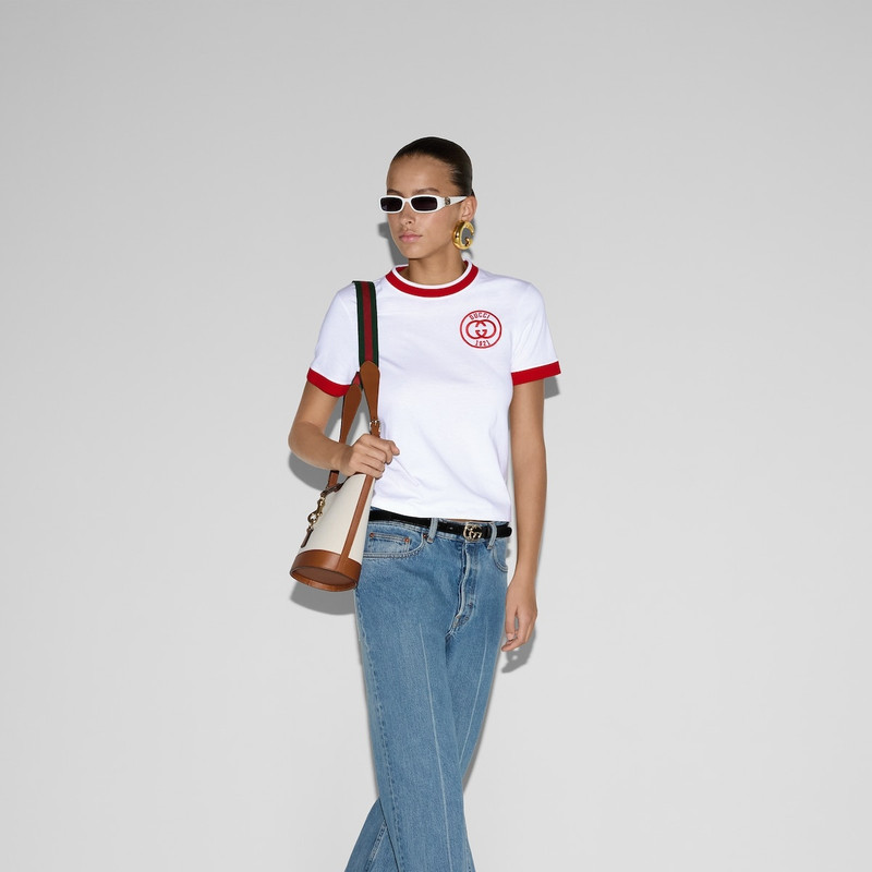 Cotton jersey T-shirt with embroidery 6