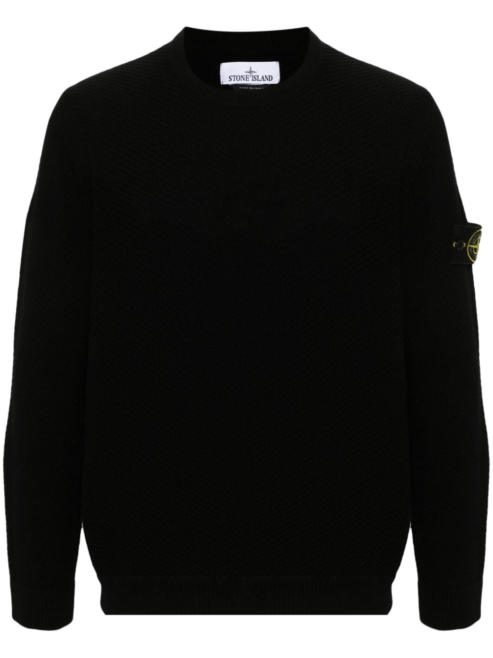 Compass-badge wool jumper - 1