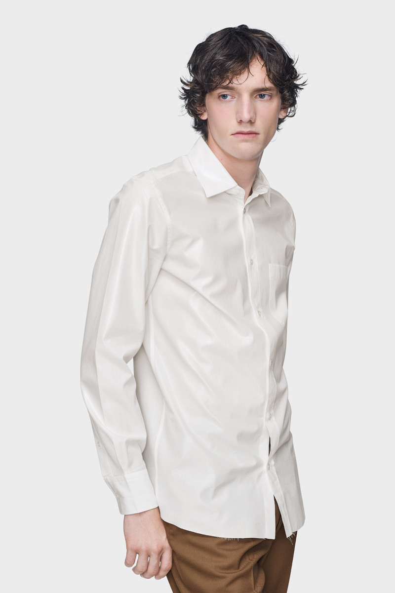 Foiled cotton poplin shirt 3