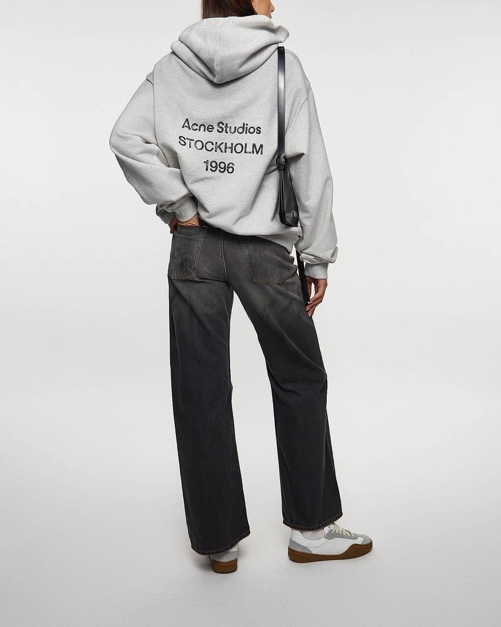 Acne Studios Logo Hoodie Light grey - 3