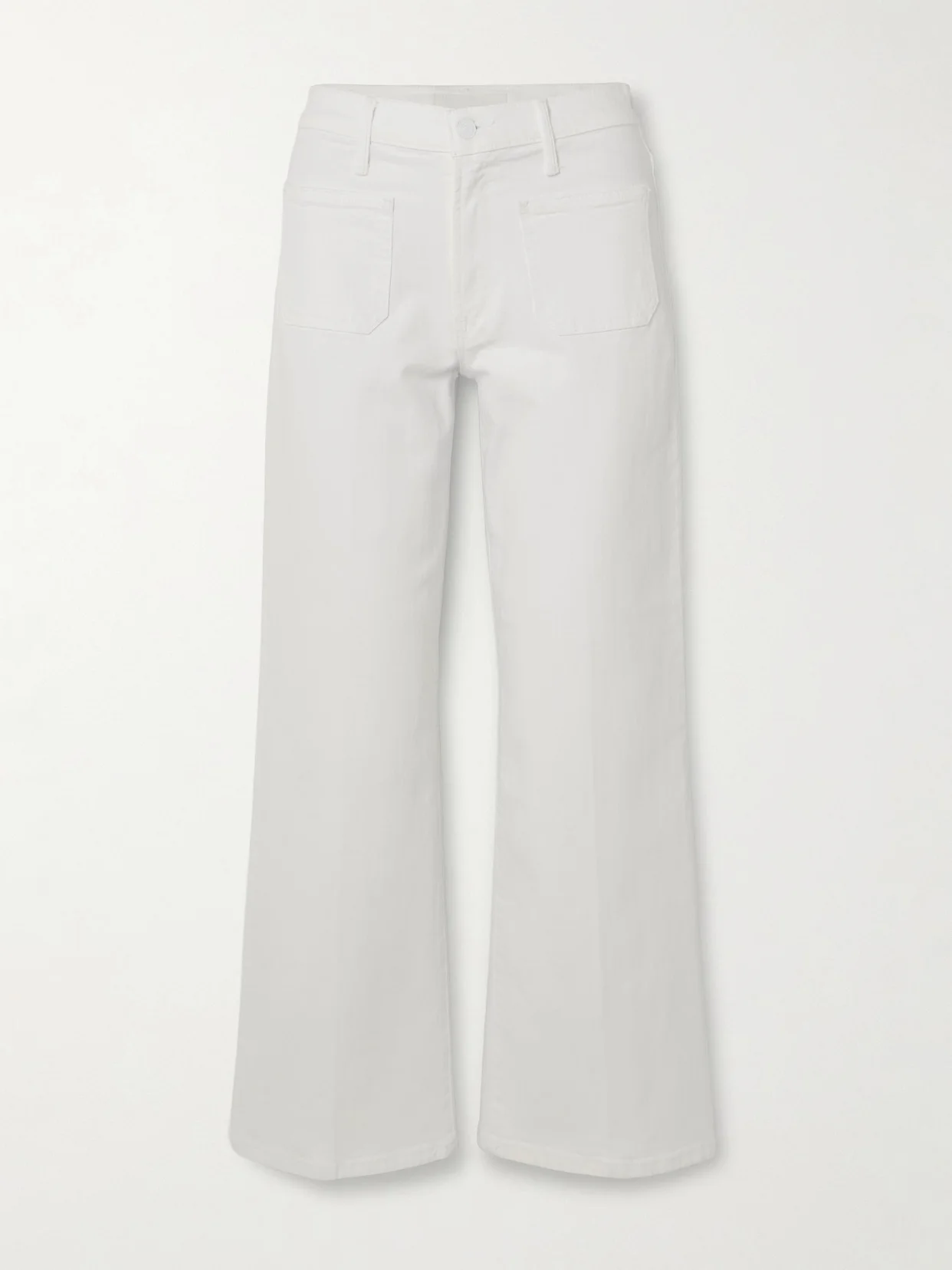 Patch Pocket Maven Ankle Mid-rise Straight-leg Jeans - 1