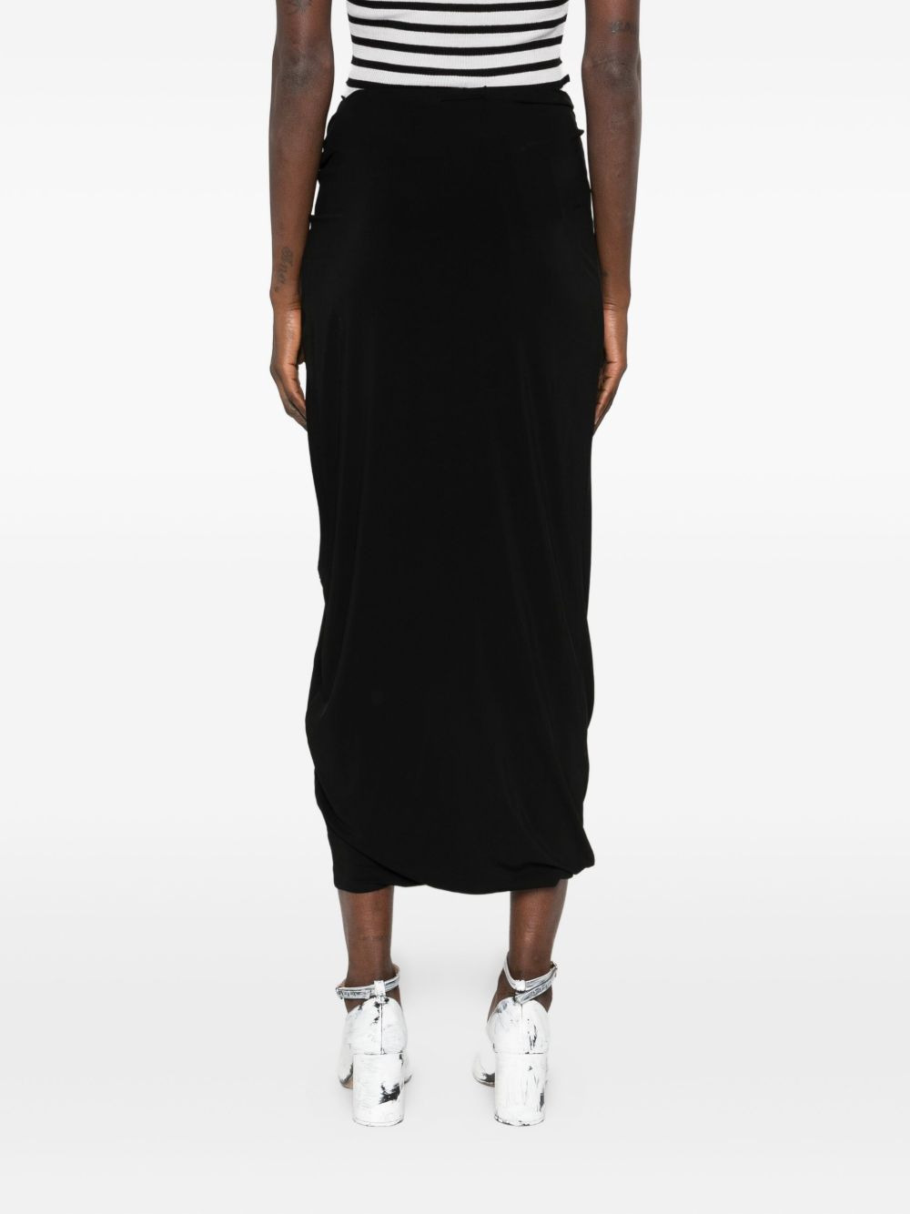 ring-detail side-split midi skirt - 4
