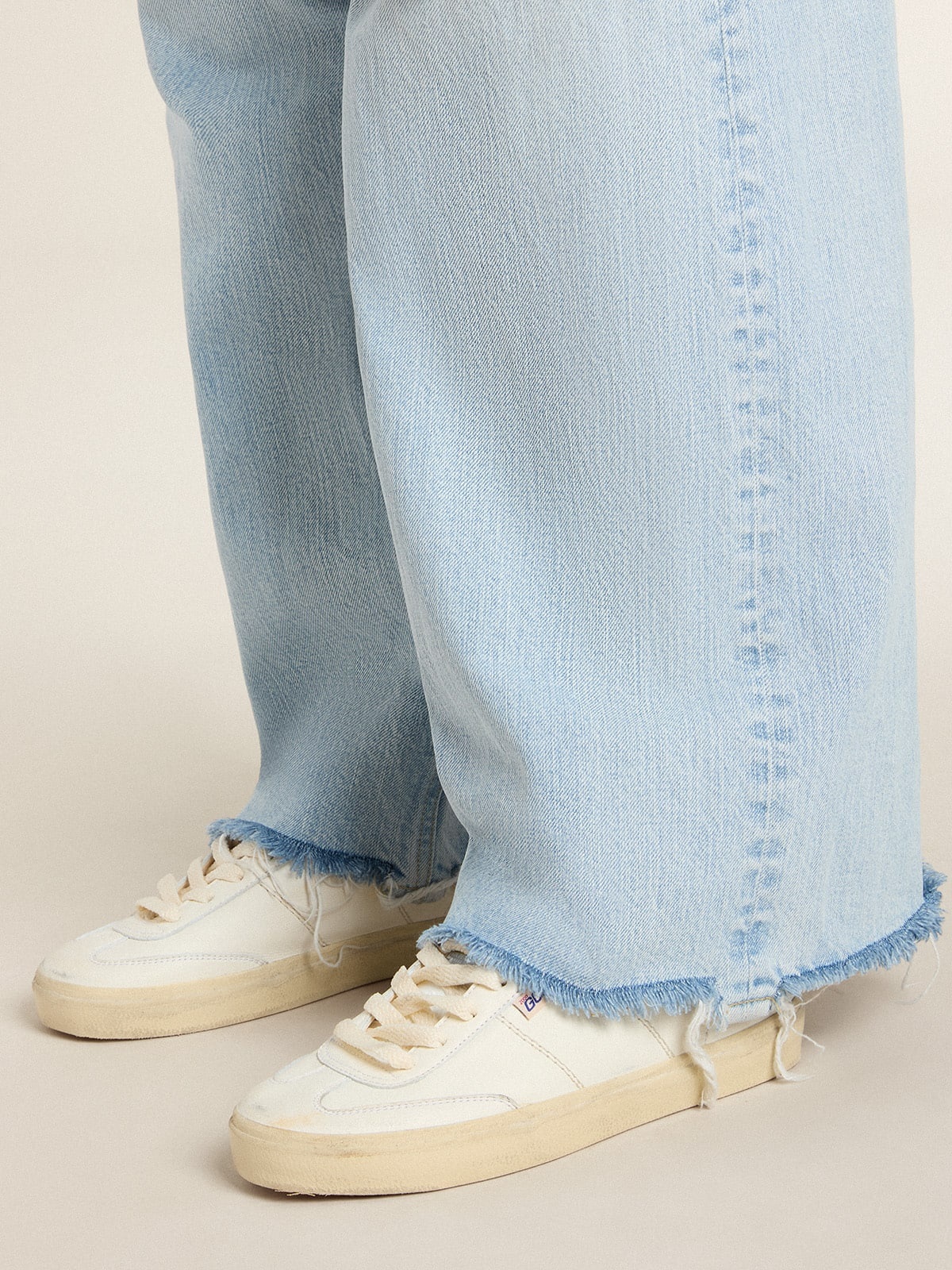 Soul Star in white nappa with metallic silver leather heel tab - 3