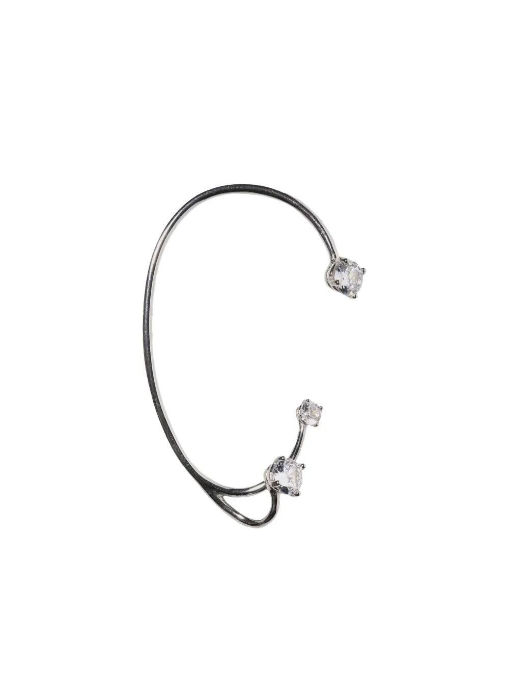 three-point crystal ear cuff - 1