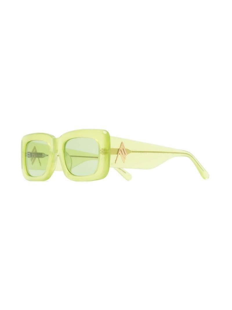 square-frame tinted sunglasses - 2