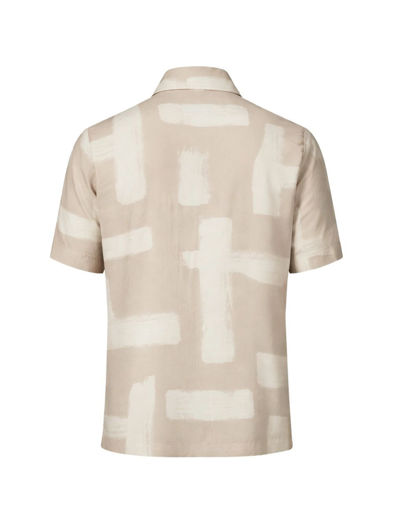BOSS abstract-print short-sleeve shirt outlook