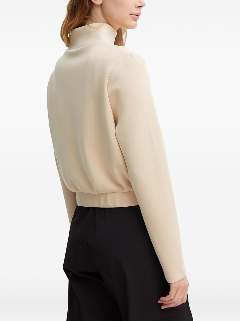high-neck logo-plaque sweatshirt 3