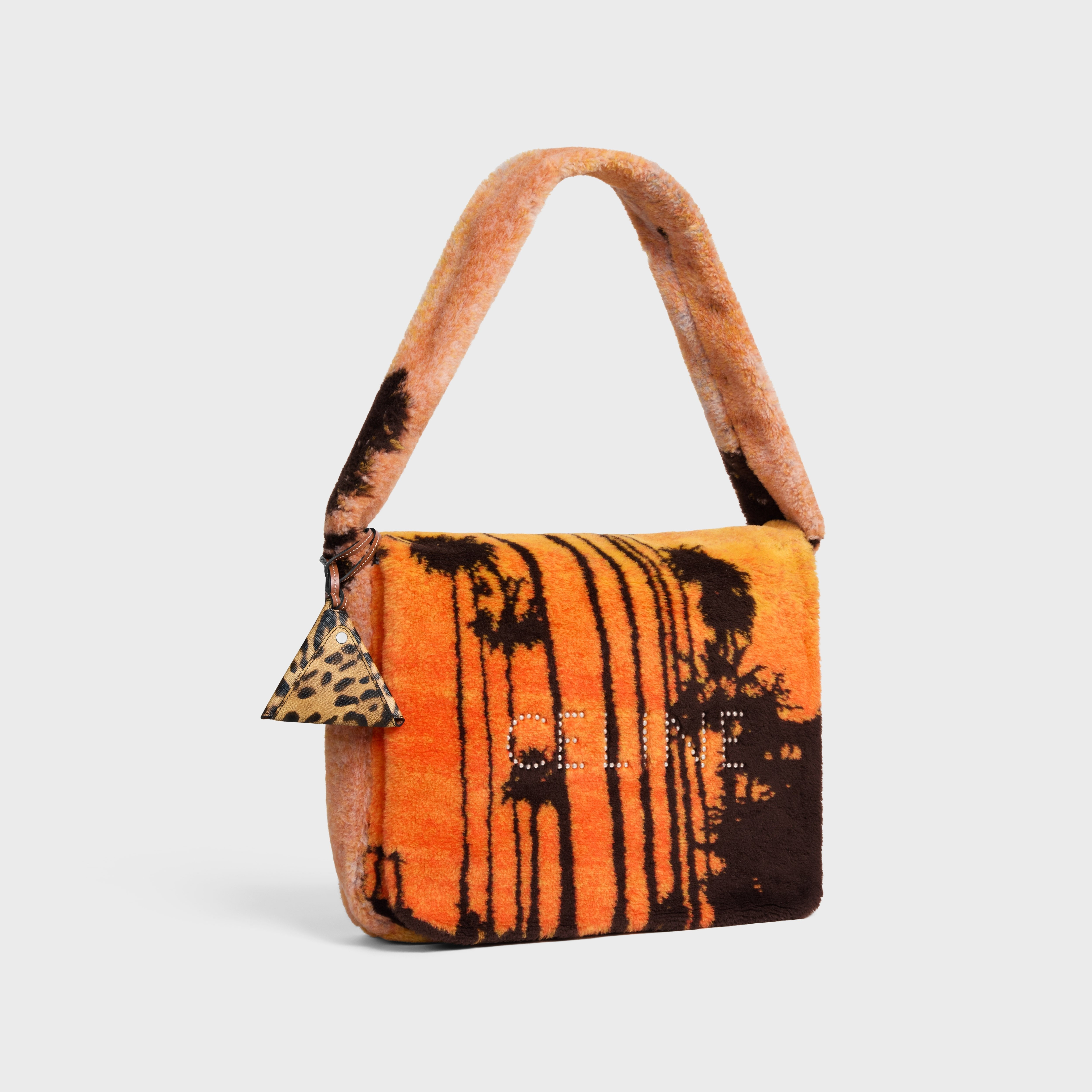 BESACE OVERSIZE IN WOOL WITH PALM TREES PRINT - 2