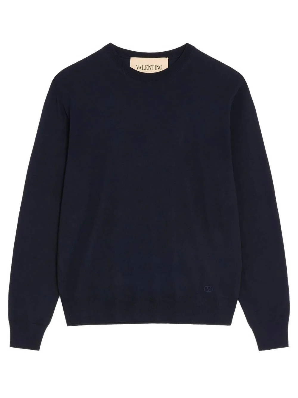 Valentino Wool Sweater with VLogo Embroidery - 1