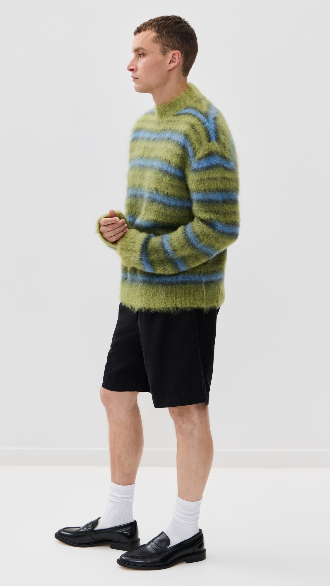 Fuzzy Wuzzy Brushed Stripes Sweater - 4