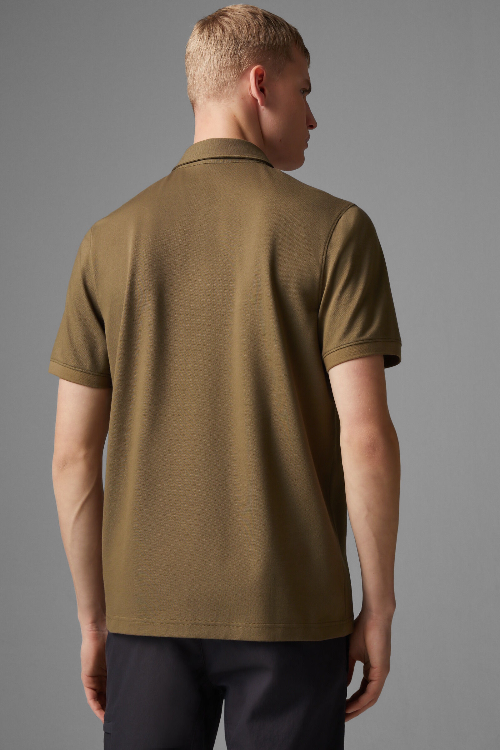 Timo Polo shirt in Olive green - 3