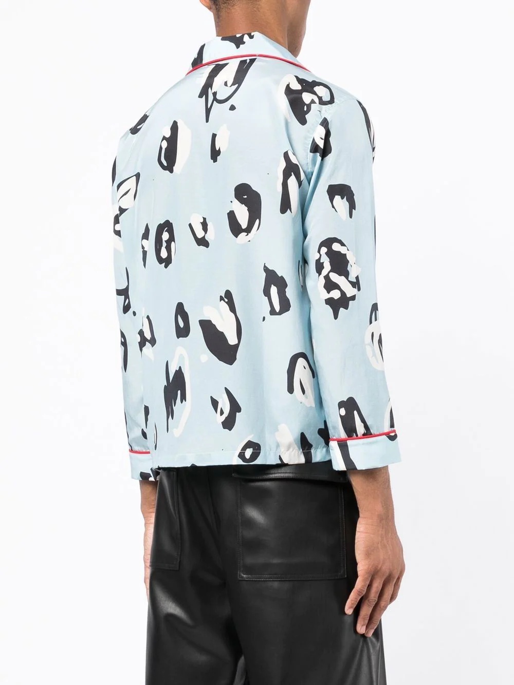 abstract-pattern pyjama shirt - 4