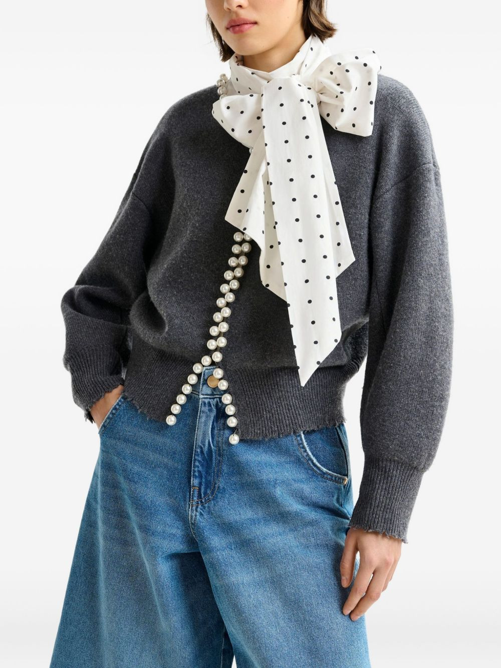 Ideas embellished dropped-shoulder cardigan - 3