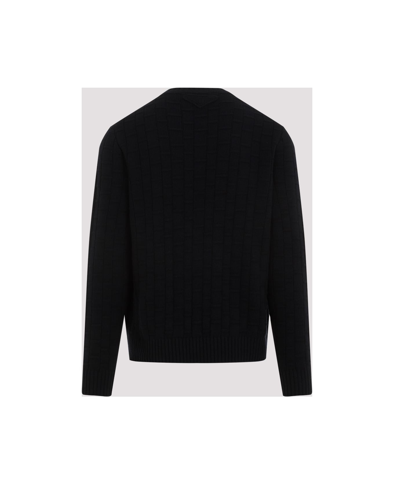 Midnight Blue Wool Blend Sweater - 4